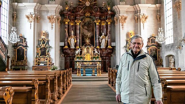 Achim Bucher war 55 Jahre Messner in der Tiengener Kirche Mariä Himmelfahrt.