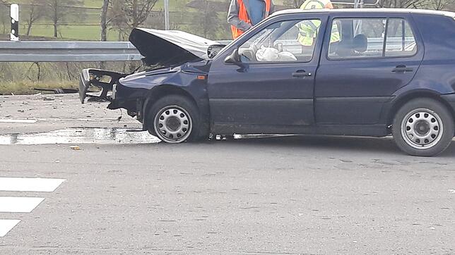 So sah die Unfallstelle von der B 27 aus.