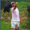 Mischa Zverev in Aktion bei den Überlingen Open.