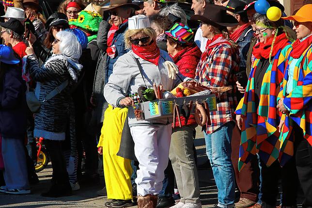 Bild 1: So bunt geht es beim Rosenmontagsumzug 2025 zu