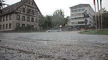 Bild : Unwetter über St. Georgen: Die Bilanz zum schweren Gewitter am Dienstag