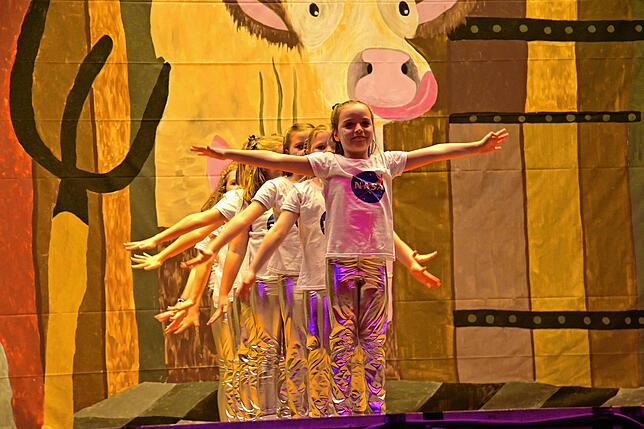 Bild 22: Tanzende Glücks-Schweine und ein echter Bulldog in der Halle: So lustig war der Erzknappenball