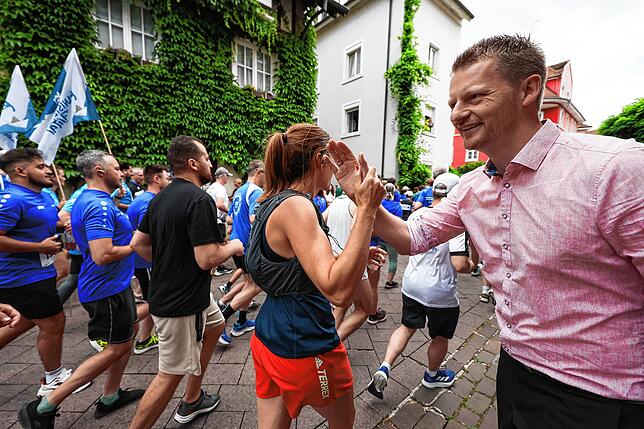 Muss dieses Jahr aus Termingründen aussetzen, aber wünscht allen viel Erfolg: Oberbürgermeister Simon Gröger.