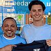 Neu beim TuS Stetten: Sportchef Franco Viteritti (links) freut sich über den Wechsel von Adis Toroman zum Aufsteiger.