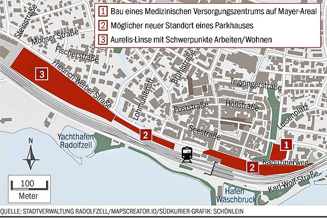 Bild 1: 50.000 Quadratmeter zum Gestalten: Bahnhofsareal Radolfzell soll endlich schöner werden