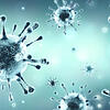 Die Darstellung eines Sars-Cov-2-Virus.