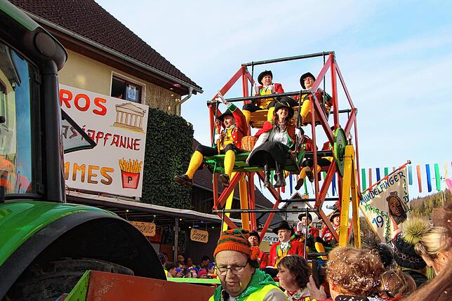 Bild 17: 56 Zünfte am Start beim Kleggau-Narrentreffen - hier die Bilder