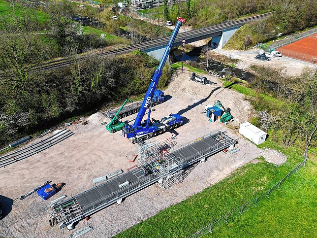Ein Blick auf die Baustelle Anfang April.
