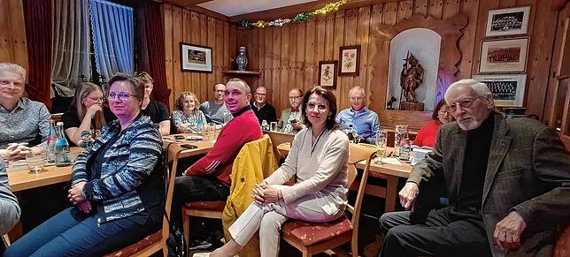 Gedrückt ist die Stimmung bei der Wahlparty der SPD im Adler in Lauchringen.