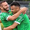 Torschützen unter sich: Sascha Strazzeri und Giuseppe Imbrogiano (rechts) waren beim 5:1 des SV Herten gegen den FC Schlüchttal für drei ...