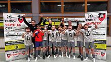 Die D-Junioren des SV Großschönach belegen beim Hallenturnier in der Ramsberghalle den dritten Platz.