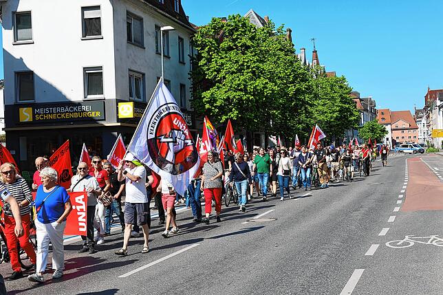Bild 18: Gemeinsamer Protest am 1. Mai: So gingen Konstanzer und Kreuzlinger auf die Straße