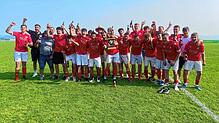 Die A-Jugend der SG RW Weilheim freut sich über den Turniersieg beim Pfingstsportfest des FSV Riedern und den Hasen-Pokal.