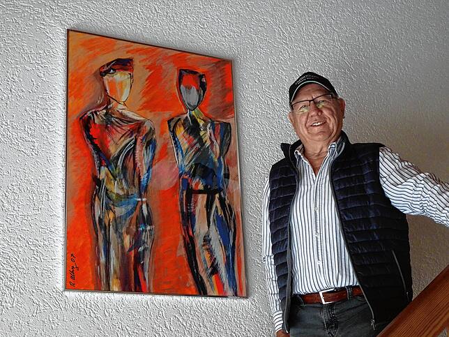 Auch Werke im Stil der Expressionisten malt Kurt Albiez – und genießt es, dass er hier freier ist als bei der detailgetreuen ...