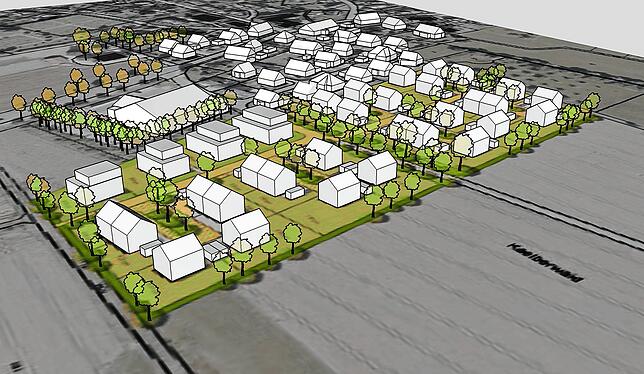 Auf der Kälberwaid in Mönchweiler wird klimaneutral gebaut. Alle rund 80 Wohneinheiten werden mit einem gemeinschaftlichen Netz der ...