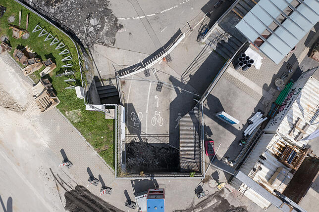 Bild 8: Wie laufen eigentlich die Arbeiten auf der Baustelle am Sternenplatz?
