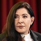 Marina Abramovic bei der Pressekonferenz im Kunsthaus Zürich.