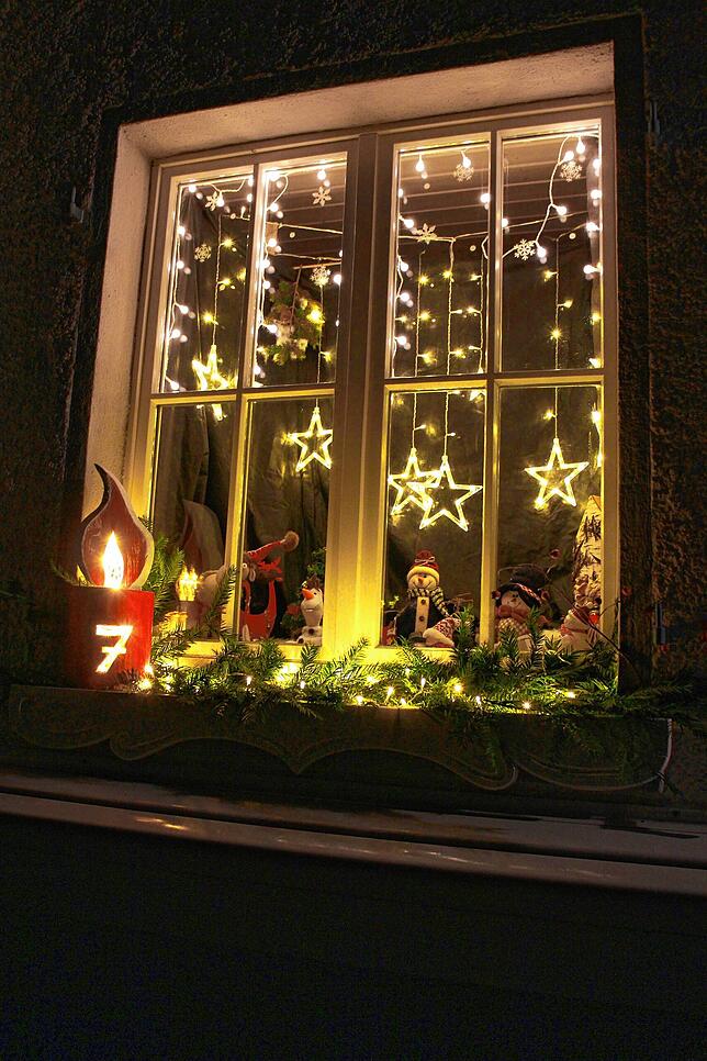 Das Fenster Nummer sieben in der Gartenstraße 56 in Erzingen.