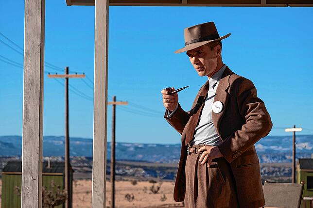 Cillian Murphy als J. Robert Oppenheimer in einer Szene des Films „Oppenheimer“.