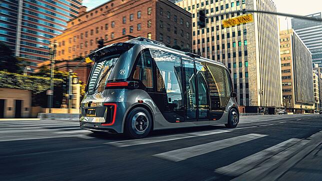 So stellte sich ZF einst seine autonomen Shuttlebusse vor.