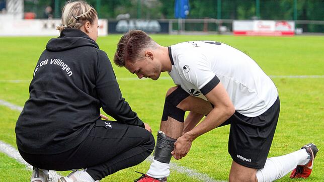 Heimste nach seiner starken Leistung gegen Bühlertal ein Sonderlob vom Trainer ein: Villingens Abwehrspieler Tim Zölle. Bild : direvi