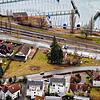 Zwischen B34 und Bahnhofstraße in Ludwigshafen sollen mehrere Gebäude auf der freien Fläche entstehen. Dieses Luftbild ist im Februar ...