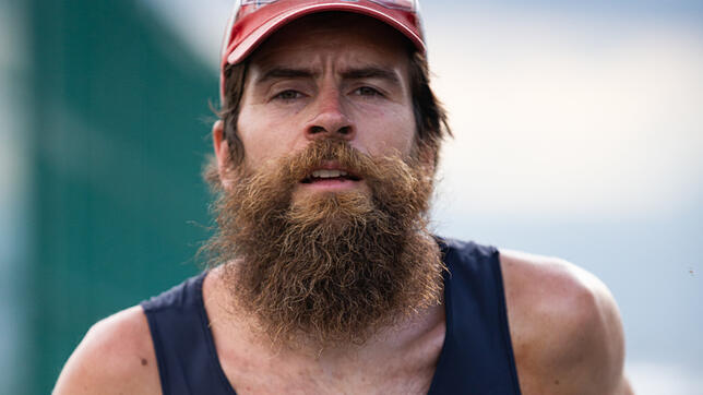 Harte Zeit: Jonas Deichmann beim Triathlon in Mexiko.