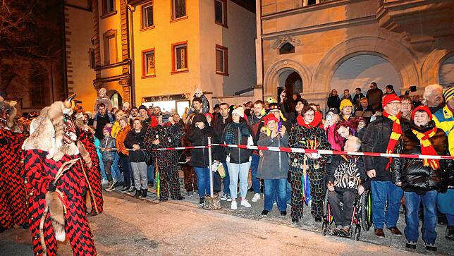 Bild 21: Auf dem Stephansplatz sprühen die Funken &ndash; hier endet die Konstanzer Fasnacht