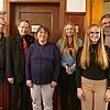 Das Führungsteam der Stadtmusik Tiengen: Dirigent Tobias Liedtke (v. l.), Vorsitzender Thomas Dörflinger, seine neue Stellvertreterin ...
