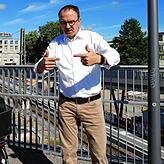 Ein Ort, an dem Stadtentwicklung von Konstanz sichtbar werde: Die Z-Brücke am Bahnhof Petershausen.