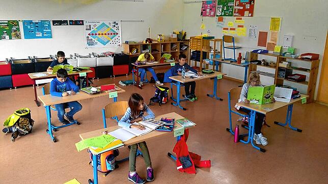 An der Frobenius-Thomsin-Schule in Riedöschingen genießen die Drittklässler den Präsenzunterricht.