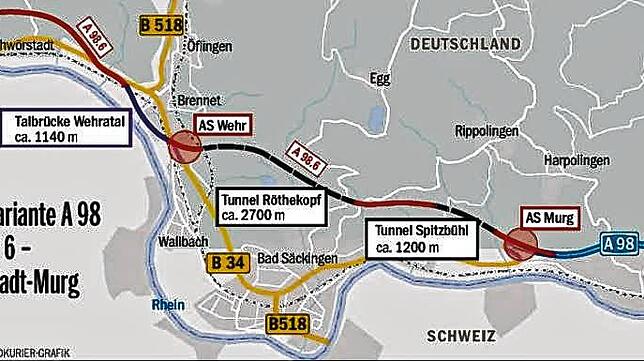 Bild : Neues Störfeuer gegen die A98: BUND zieht gegen Bundesverkehrswegeplan und die Hochrhein-Autobahn zu Felde