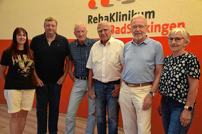 Letztmals versammelte sich der einstige Vorstand des Fördervereins Pro Spital Bad Säckingen zu einem Phototermin (v.l.): Annette ...