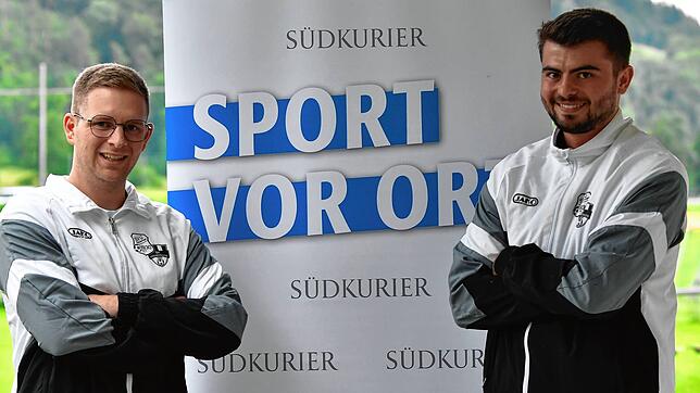 Vertrauen in die eigenen Stärken: Die Sportchefs Frederik Happle vom SV Untermettingen und Manuel Boll (rechts) vom SV Krenkingen ziehen ...