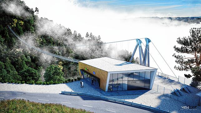 So soll die Hängebrücke und die Anlage in Todtnau aussehen.