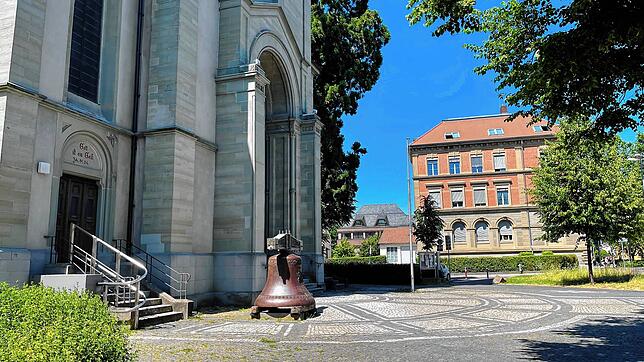 Hier vor der Lutherkirche kam es zu den Hieben mit dem Fahrradbügelschloss.