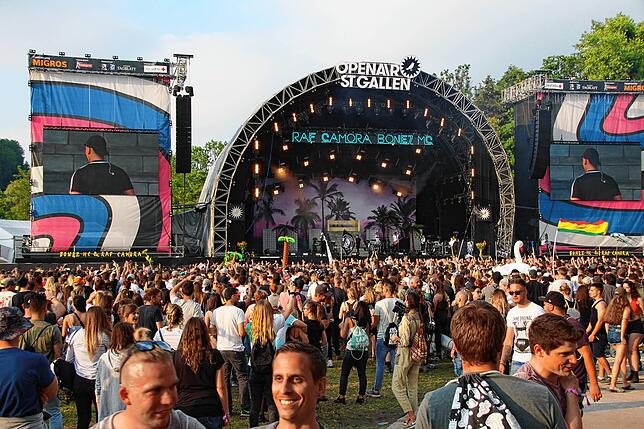 Das Open Air St. Gallen im Jahr 2018.