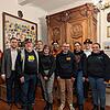 Zusammen für die Städtlefasnacht (von rechts): Saskia Rüd (Waldgeister), Tobias Maier (Narro-Altfischer), Maribel López (Stadthäxe), ...