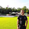 Jürgen Nägele kurz vor Einlass der Besucher des Konzerts von Max Giesinger. Das Bodenseestadion bieten viel Platz, aber nur ein ...