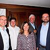 Der Vorstand der FDP Markdorf (von links): Vorsitzender Rolf Haas, Schatzmeister Benedikt Hartel, stellvertretende Vorsitzende Eva ...