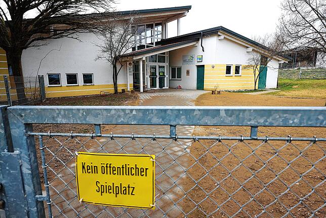 Der Außenbereich des Kinder- und Familienzentrum Werner Messmer.