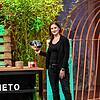 Lara Schuhwerk aus Singen präsentiert bei der Vox-Sendung &bdquo;Höhle der Löwen&ldquo; ihr Start-up Beneto Foods: eine Pasta, die ...