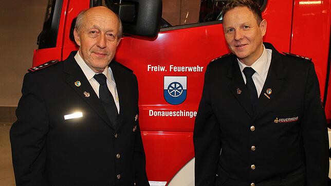 Zwei Gesamtkommandanten führen derzeit die Donaueschinger Feuerwehr: Edgar Schiesel scheidet am 20. März aus, Gerd Wimmer hat seinen ...