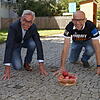 Bürgermeister Jürgen Stukle und Initiator Josef Baader (von links) bitten zum ersten Apfellauf am 3. Oktober. Anmeldungen sind in ...