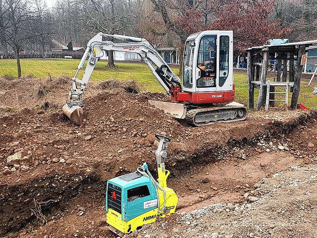 Bild 1: So sieht es auf der Baustelle des Freibads Waldshut aus