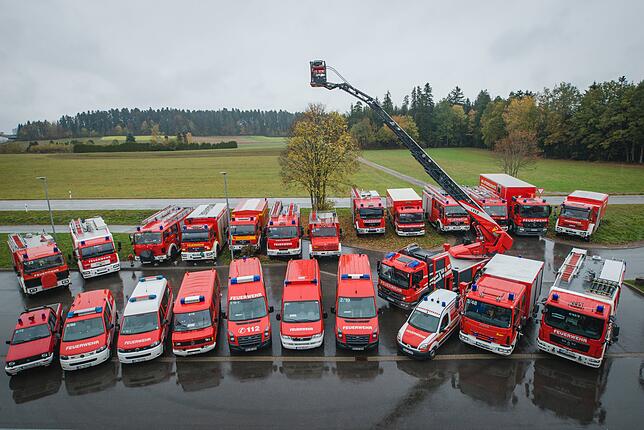 Die Fahrzeuge der Schramberger Feuerwehr.