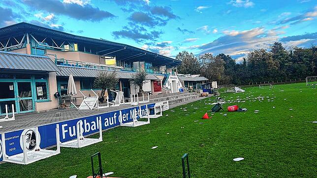 Unbekannte randalierten 2023 im Mettnau-Stadion.