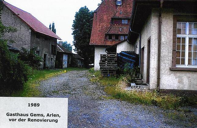 Das Gasthaus Gems in Arlen war vor der Sanierung ziemlich heruntergekommen.