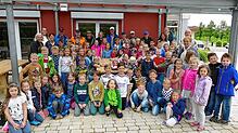 Der neue Klassenraum im Freien wird von den Schülern der Wildensteinschule bereits gut angenommen.