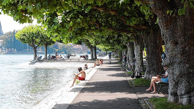 Die Seestraße ist nicht nur als Flaniermeile beliebt, viele Besucher gehen hier auch gerne baden. Mancher fragt sich: Muss das sein?